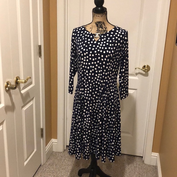 susan graver polka dot dress